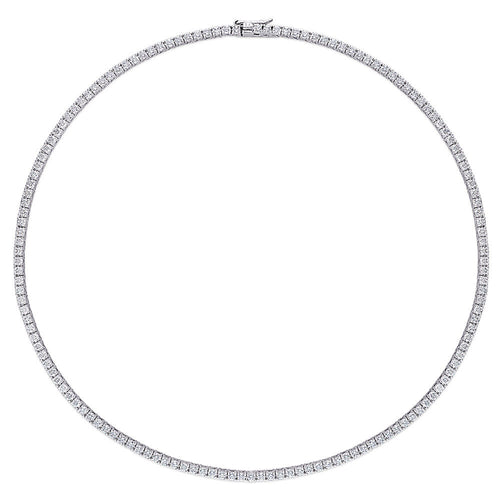 12.5 ct. DEW Created Moissanite Tennis Necklace - Available in 6 Sizes