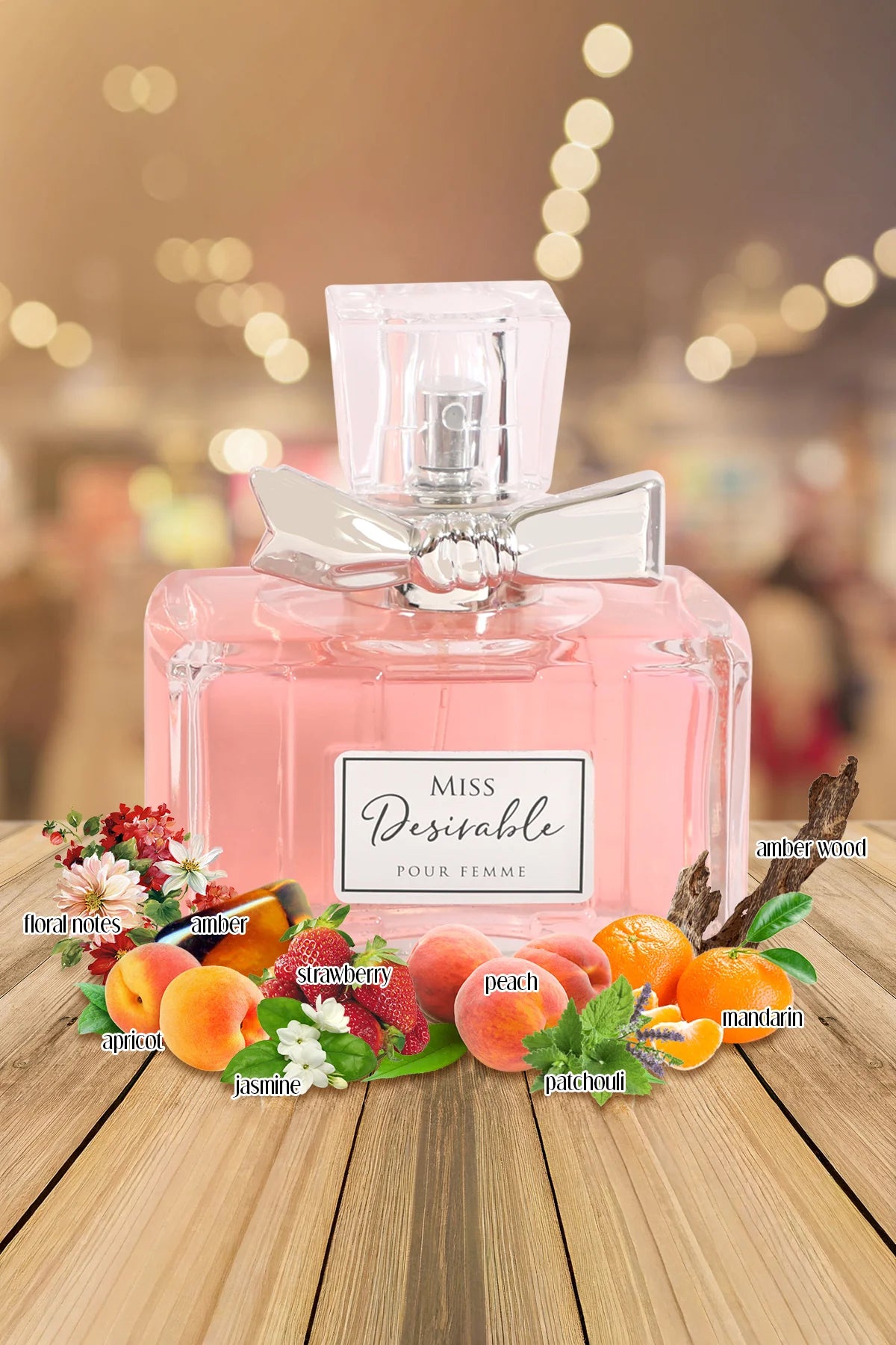 MISS DESIRABLE SPRAY PERFUME EAU DE PARFUM FOR WOMEN - 100ML/3.4FL.OZ.
