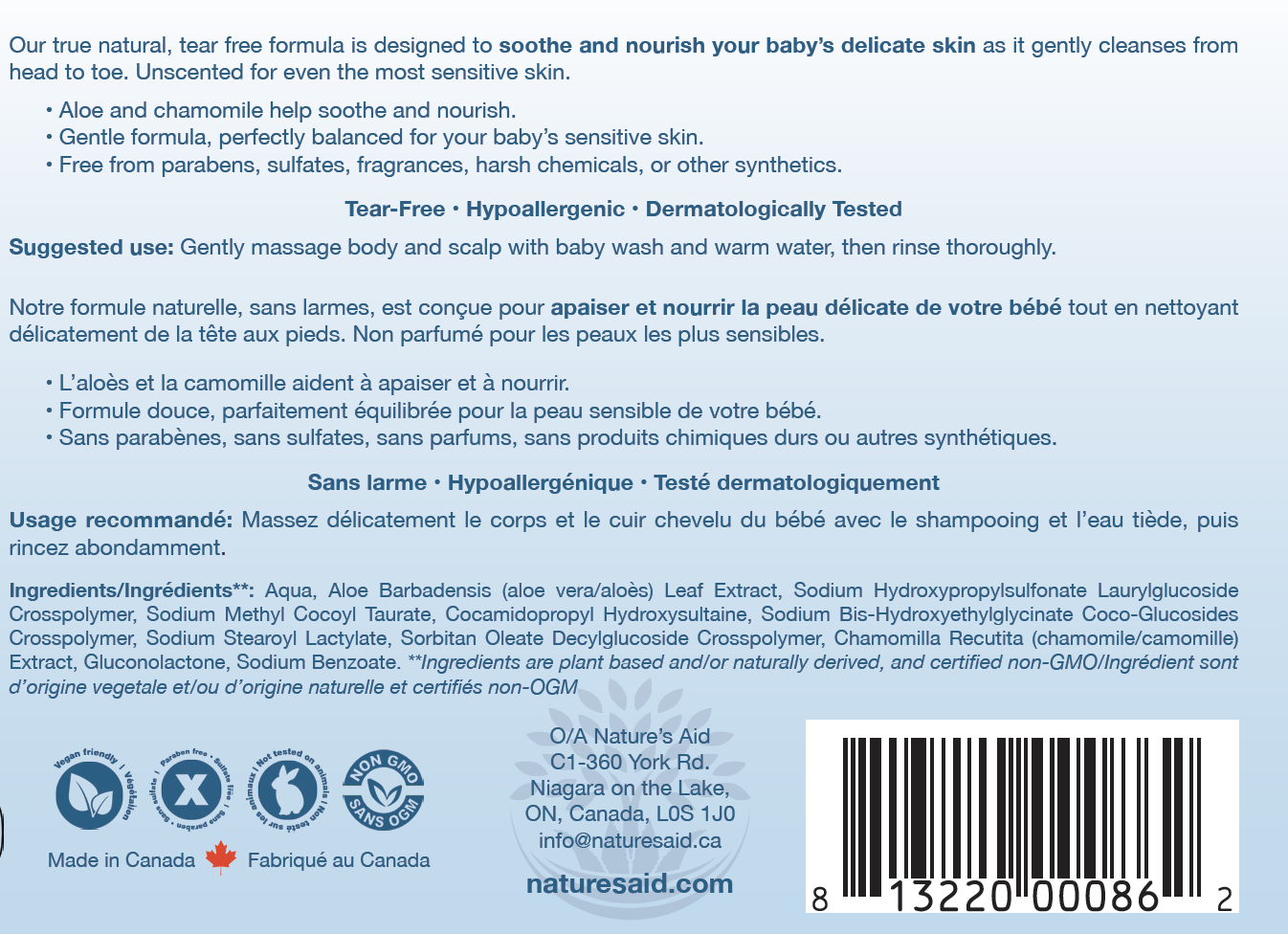 True Natural Baby Shampoo and Wash